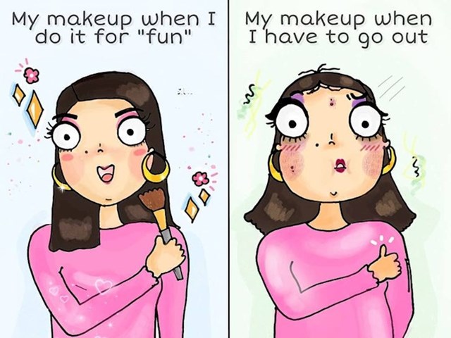 Moj makeup kad se šminkam iz zabave / Moj makeup kad idem van