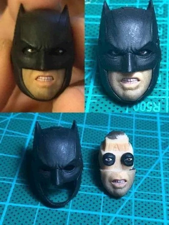 Kako Batman igračka izgleda bez maske...