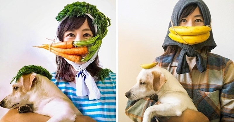 Tijekom karantene je smislila 20 čudnih maska za zaštitu od koronavirusa