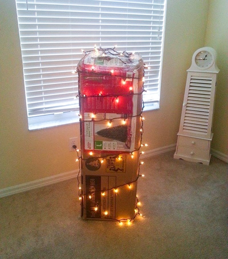 Trebali su okititi božićno drvce, no trebalo ga je izvaditi iz kutije i složiti, a za to nisu imali volje.