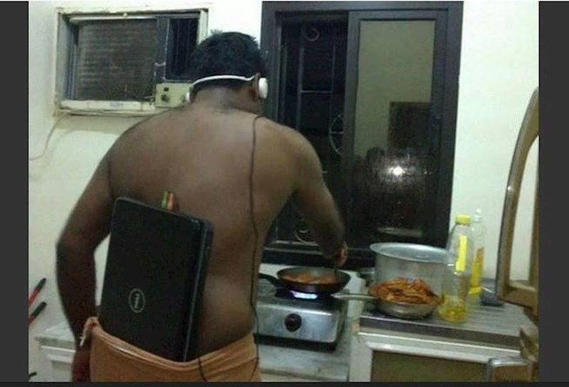 Laptop je prijenosno računalo. Zašto ga ne bi prenosio, npr. u kuhinju?