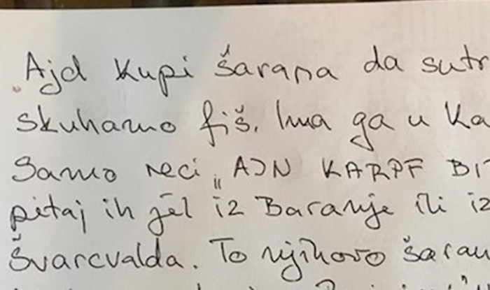 Hrvati slavili Božić u Njemačkoj: Žena mužu napisala genijalne upute kako kupiti šarana za Badnjak