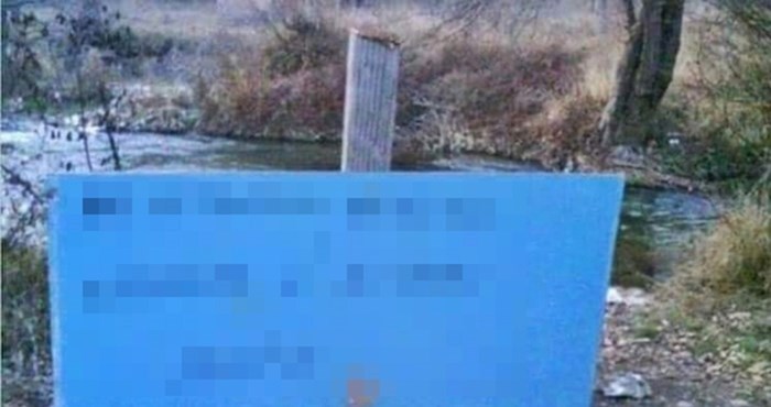 Netko je jako naljutio mještane, pogledajte kakav je natpis ostavio u blizini rijeke