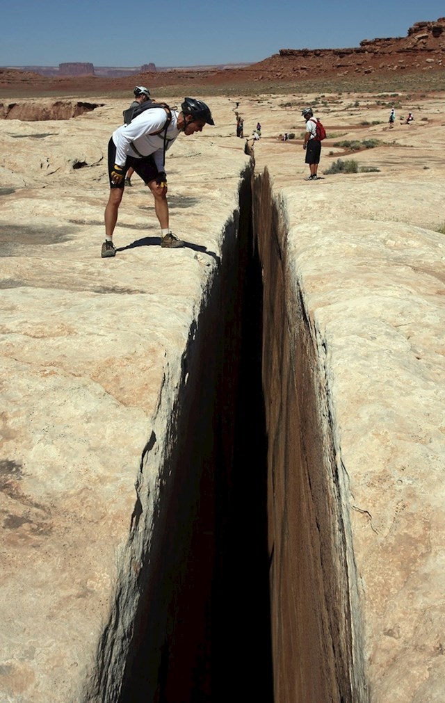 The Black Crack pukotina u američkom nacionalnom parku Canyonlands