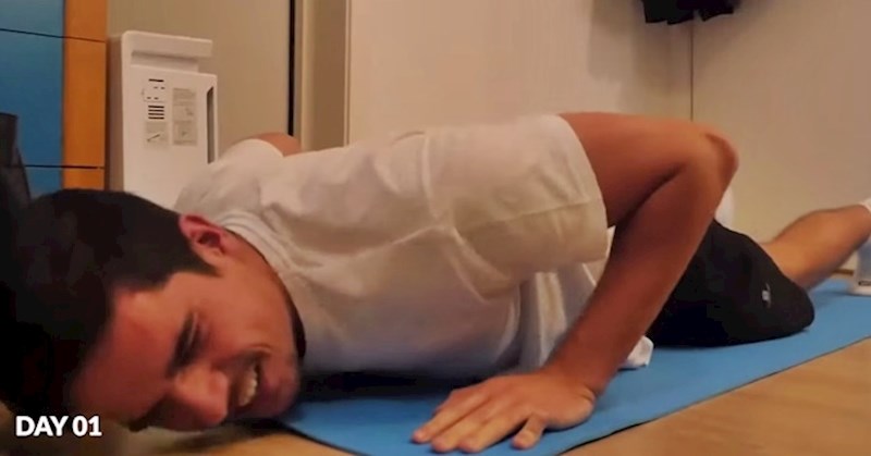 VIDEO Mjesec dana je svakodnevno radio 200 sklekova, evo koliko mu je to promijenilo izgled