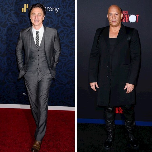 Zach Braff i Vin Diesel - 182 cm