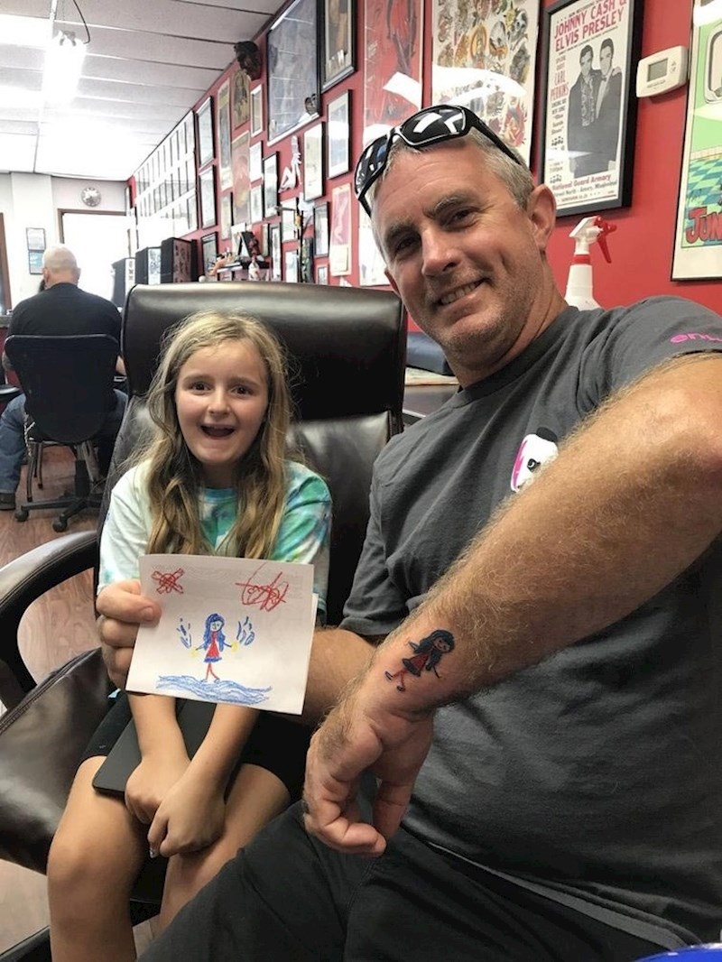 "Na ruku sam tetovirao crtež koji mi je nacrtala kći. Nije vjerovala da ću to učiniti."