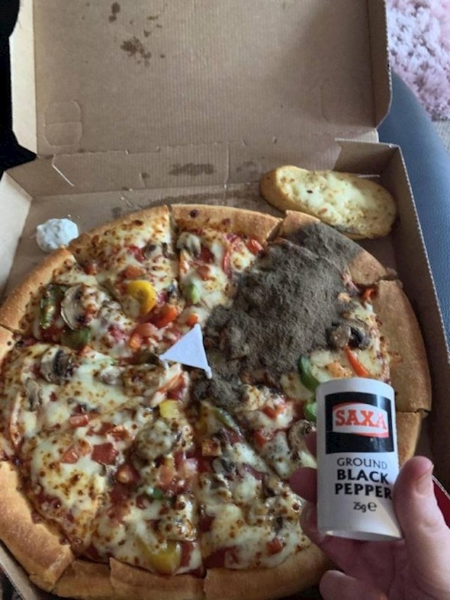 "Htio sam dodati samo malo papra, ali onda je otpao poklopac..."