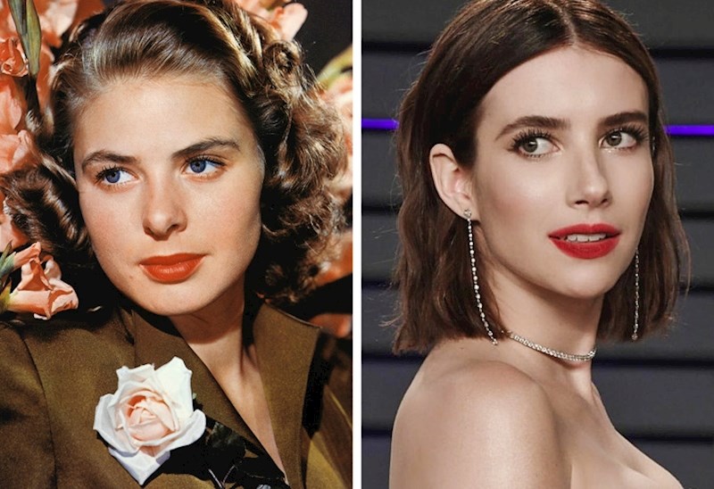 Ingrid Bergman i Emma Roberts s 27 godina