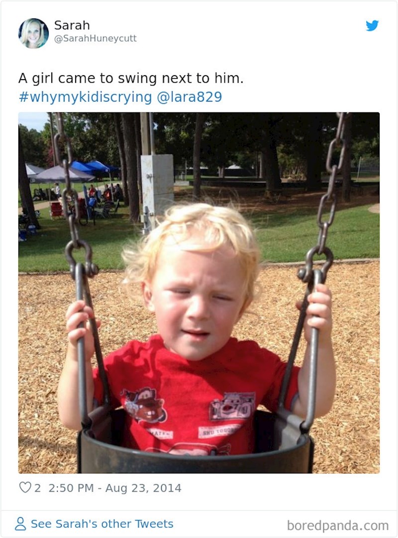 "Jer se jedna djevojčica došla ljuljati kraj njega."