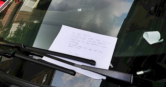 Turisti ostavili poruku na autu i objasnili zbog čega nisu platili parking, biste li im oprostili?