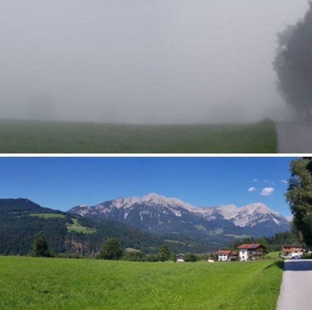 Isto mjesto slikano nakon što je magla nestala...