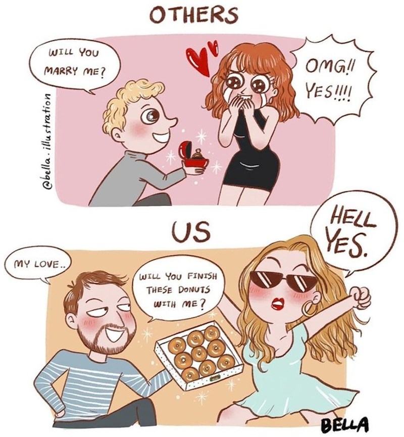 Prosidba kod drugih parova / "Prosidba" kod nas