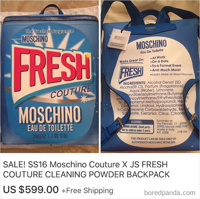 Ruksak u obliku kutije deterdženta