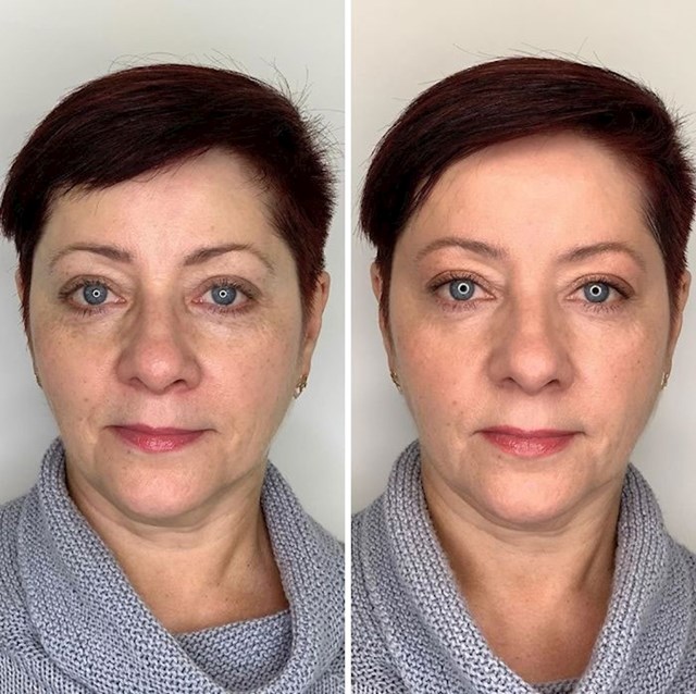 Žene su se prvo našminkale same, a onda ih je našminkala profesionalka: Pogledajte razliku (FOTO) #15