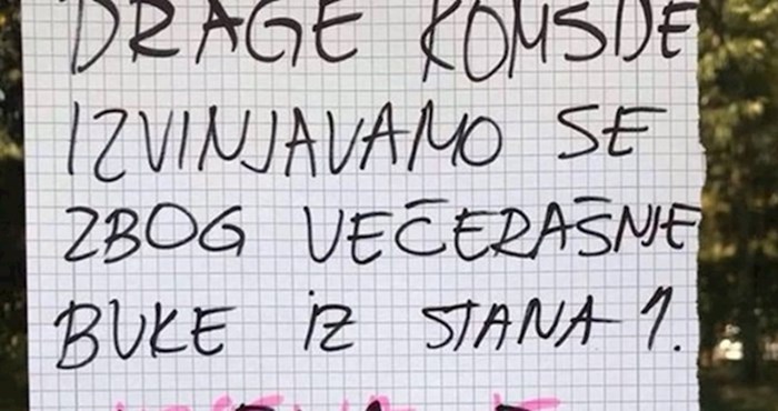 Susjedima su otkrili zbog čega će biti bučni, nakon ovoga se nitko nije ljutio