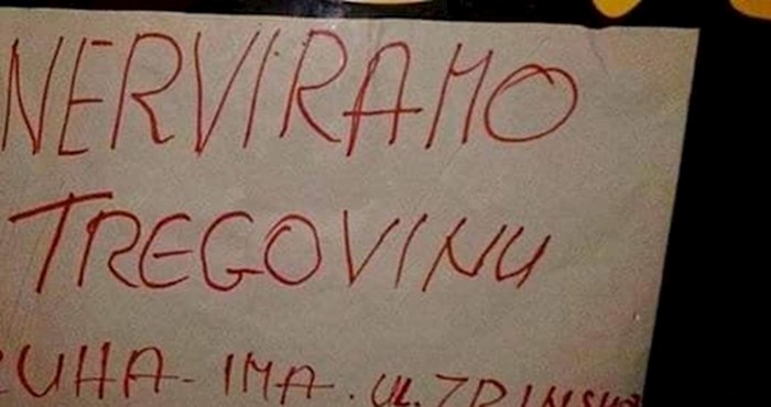 Otišli su kupiti kruh u trgovini, a onda ih je dočekala ova čudna obavijest