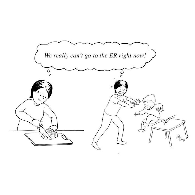 Ono kad cijelo vrijeme paziš da se nešto loše ne dogodi jer trenutno stvarno ne želiš završiti na hitnoj...