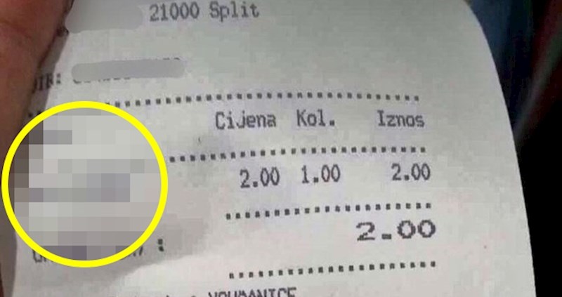 U Splitu sve ima svoju cijenu, pogledajte kakav su račun dobili gosti ovog kafića