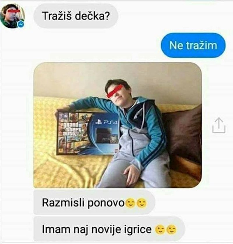 Evo što joj je poslao: