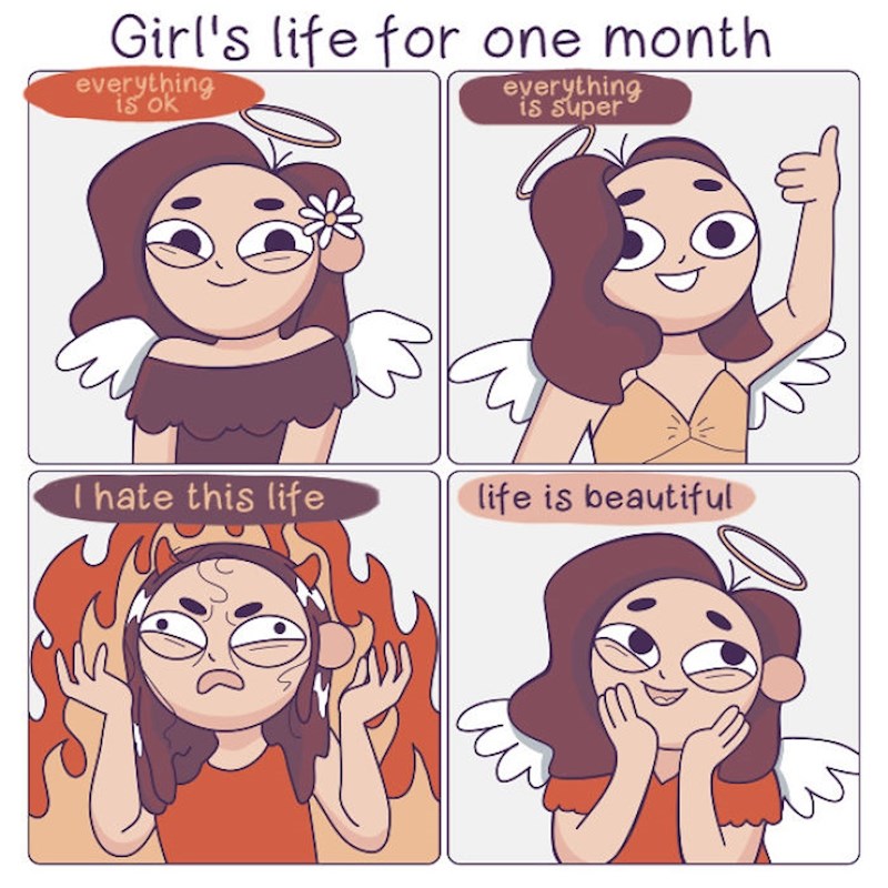 Kako izgleda mjesec u životu svake djevojke