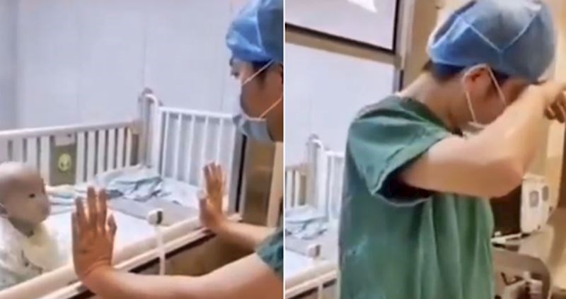 VIDEO Tata se rasplakao kad je zaraženo dijete iz karantenske sobe htjelo zagrljaj