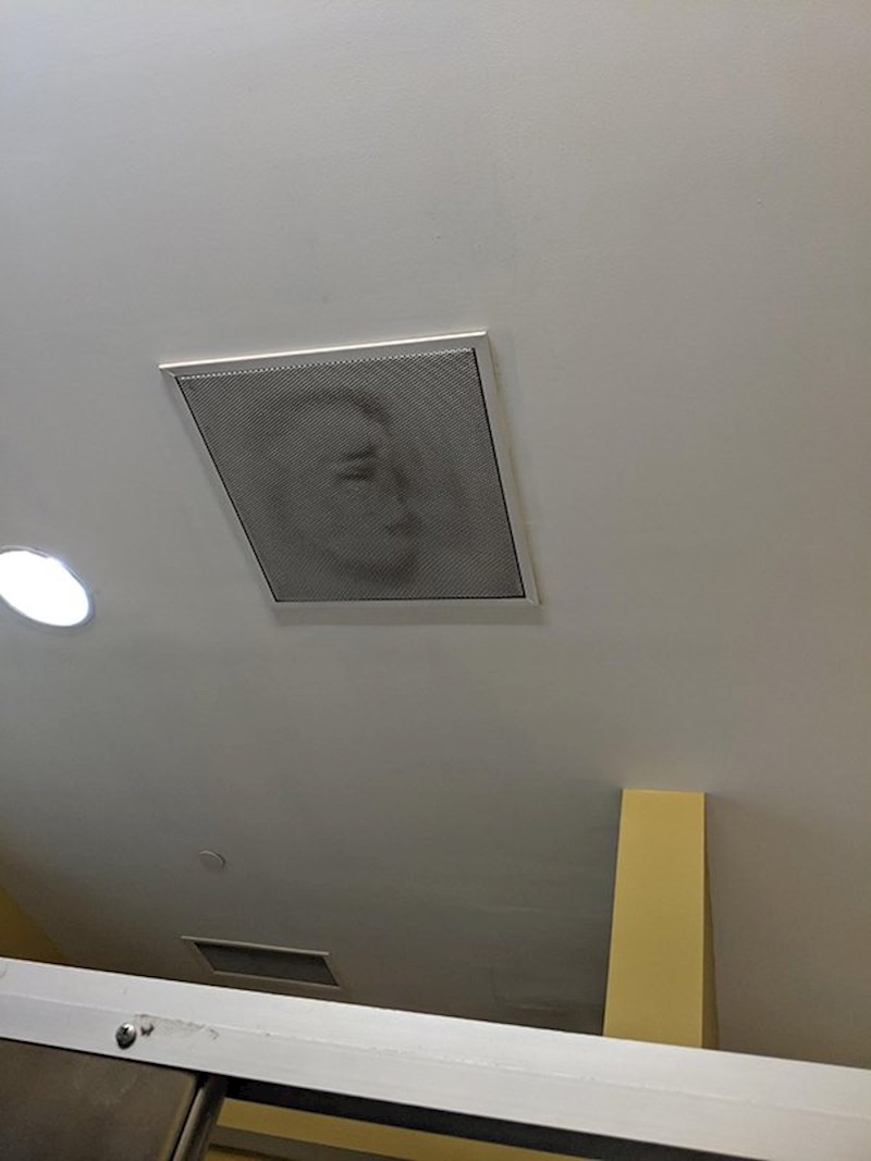 Lice na ventilacijskom otvoru