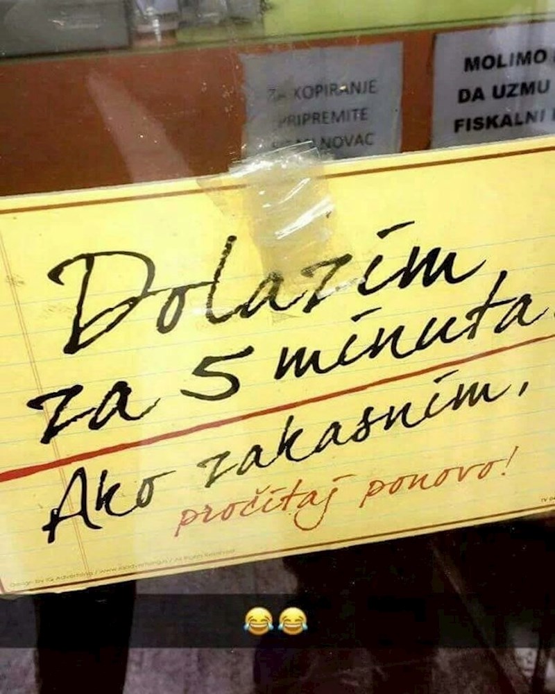 Evo što je napisao mušterijama: