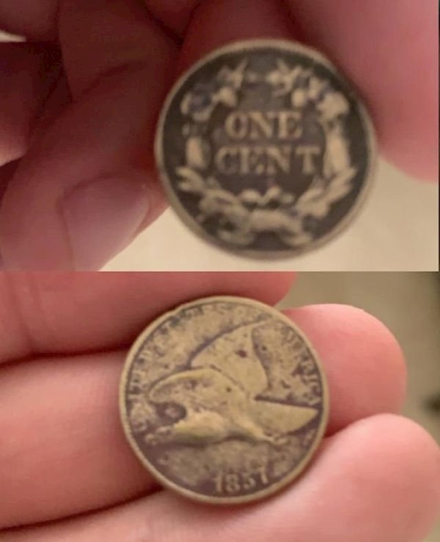 "Danas sam našao kovanicu iz 1857. godine."