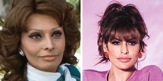 Sophia Loren i Eva Mendes s 45 godina