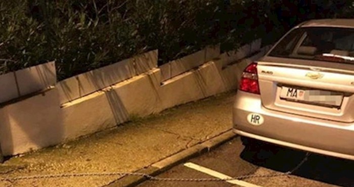 "Sigurnost prije svega" Smijat ćete se kad vidite kako je ovaj vozač iz Makarske zaštitio svoj auto
