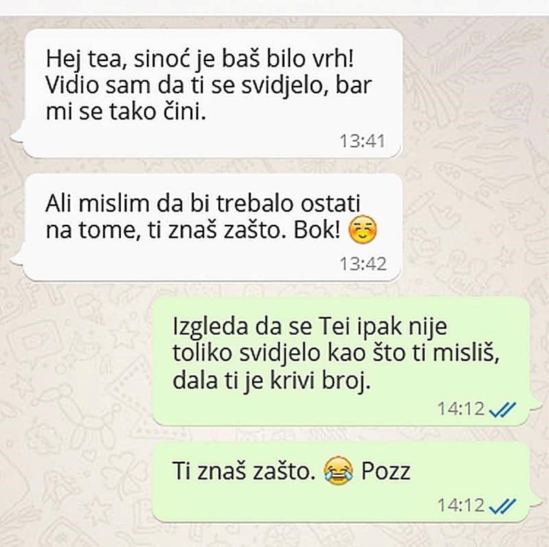 Evo što je pisalo u odgovoru: