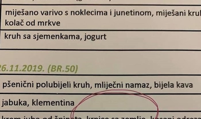 Ljudi se smiju jelovniku jednog zagrebačkog vrtića, razlog će i vas najprije malo zbuniti