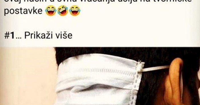Smiješna ideja lika koji je shvatio što ćemo trebati učiniti kad prestanemo nositi maske