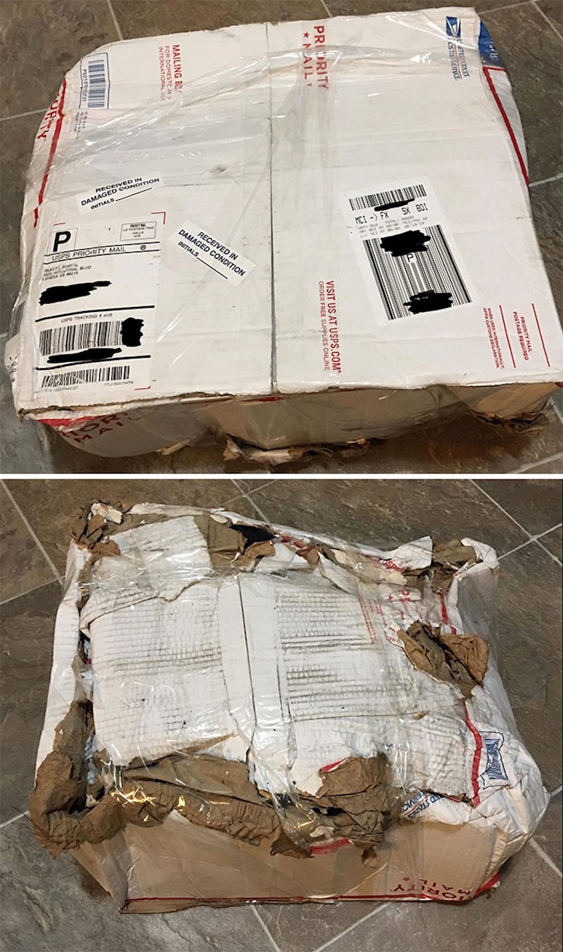 "Pogledajte kako mi je stigao paket! Sramota."