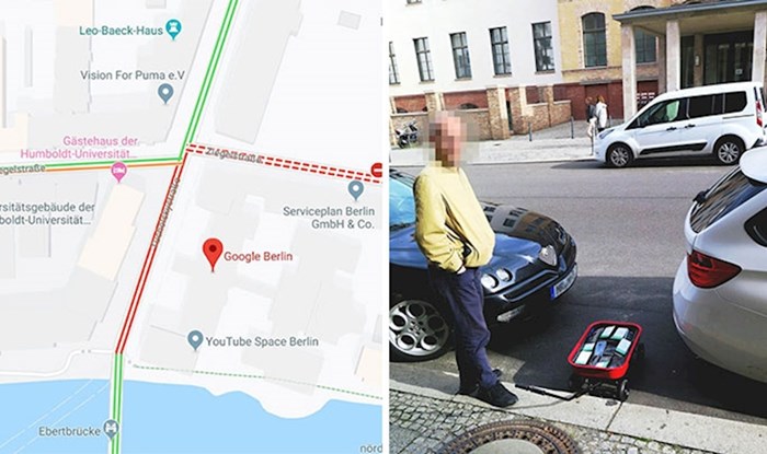 Lik je šetao s kolicima punim mobitela pa na Google karti napravio lažnu gužvu