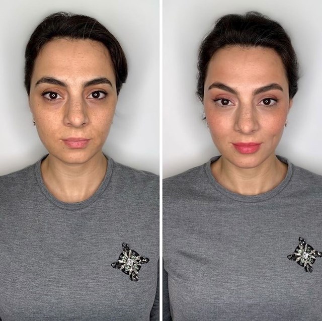 Žene su se prvo našminkale same, a onda ih je našminkala profesionalka: Pogledajte razliku (FOTO) #18