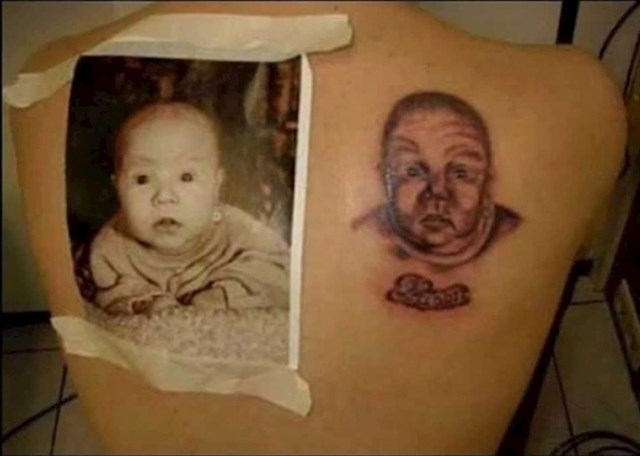 Ako je cilj bio napraviti jednu od najgorih tetovaža ikad, onda je uspio.