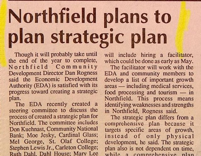 "Northfield planira planirati strateški plan"