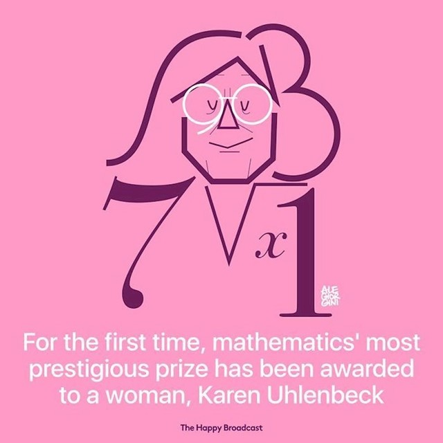 Po prvi put najprestižnija nagrada iz matematike dodijeljena je ženi, Karen Uhlenbeck.