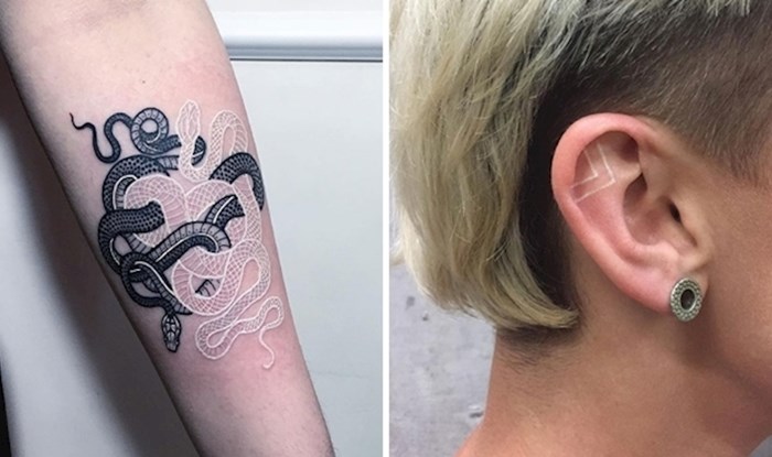 20 bijelih tetovaža koje bi se mogle svidjeti i ljudima koji ne vole ovakve ukrase