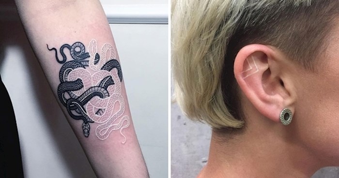 20 bijelih tetovaža koje bi se mogle svidjeti i ljudima koji ne vole ovakve ukrase