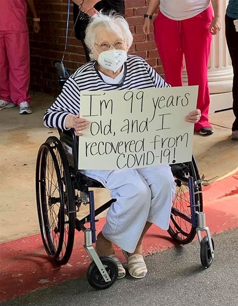 "Imam 99 godina i oporavila sam se od Covida!"