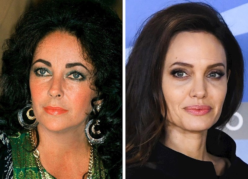 Elizabeth Taylor i Angelina Jolie s 43 godine
