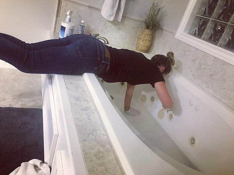 Visokim ljudima je čišćenje očito lakše.