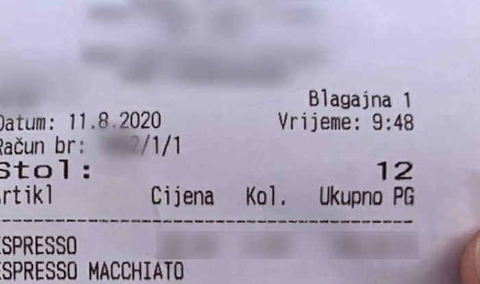 Ponovno je jedan račun začudio društvene mreže, pogledajte koliko su na Jadranu platili kavu