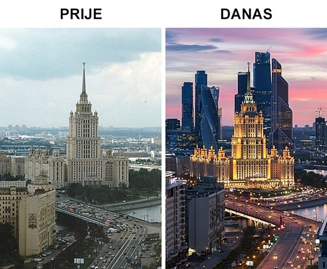Moskva prije 20 godina i danas