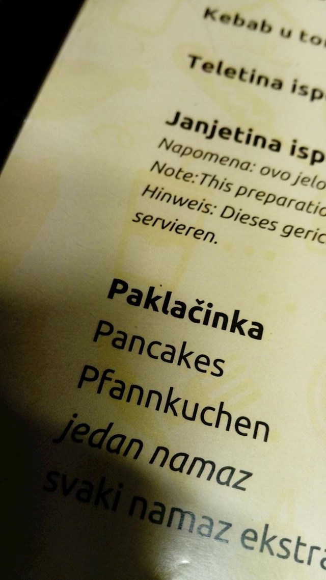 Za desert: Paklačinka!