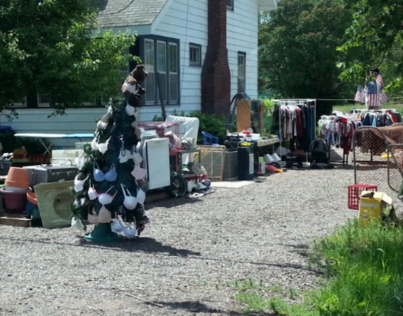 "Netko je u blizini naše kuće prodavao božićno drvce okićeno grudnjacima."