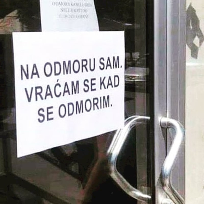 Evo što im je napisao: